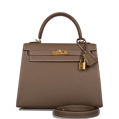 hermes kelly sellier etoupe|etoupe Hermes bag.